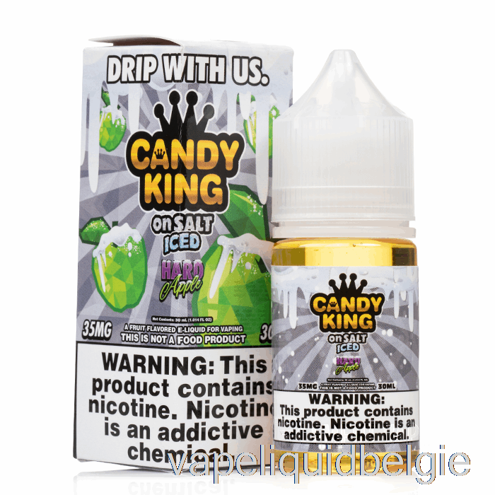 Vape Vloeibare Ijskoude Harde Appel - Candy King Op Zout - 30ml 35mg